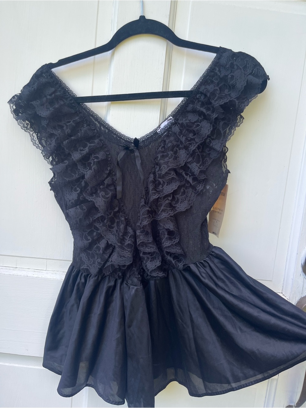 Vintages Cinema Etoile Little Black Lace lingerie dress